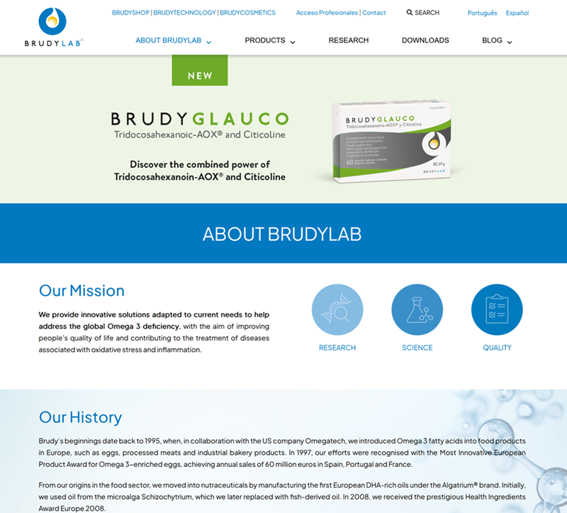 Web Corporativa y blog de BrudyLab - Diseño Web SOLID SEO con soporte DSH Web Corporativa y blog de BrudyLab - Diseño Web SOLID SEO con soporte DSH
